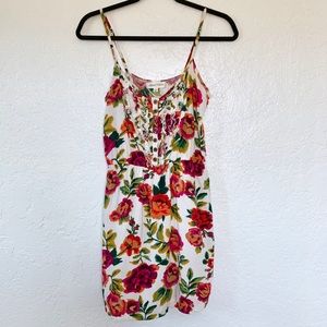 Circus White Floral Spaghetti Strap Dress